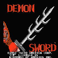 Demon Sword Title Screen